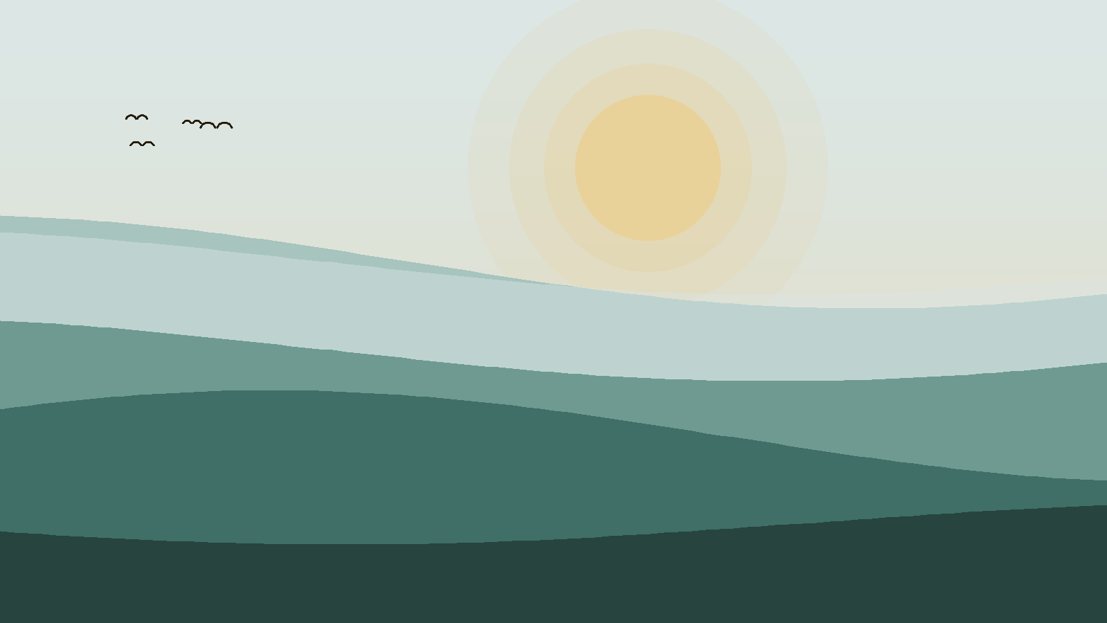 Illustrated landscape representing Aswan & Abu Simbel