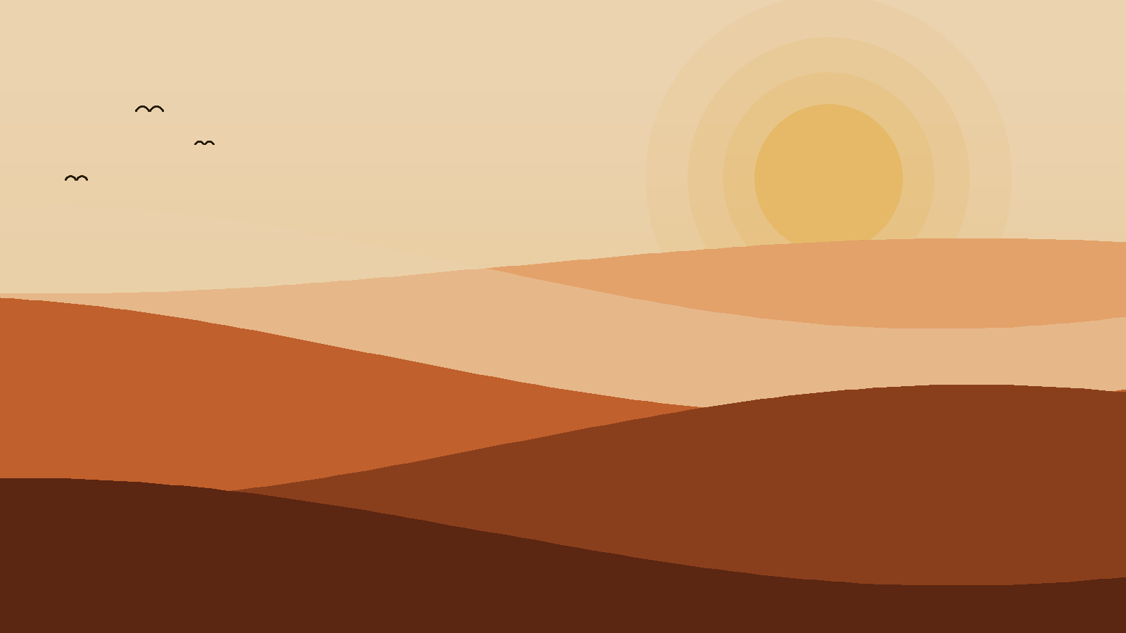 Illustrated landscape representing Boa Vista