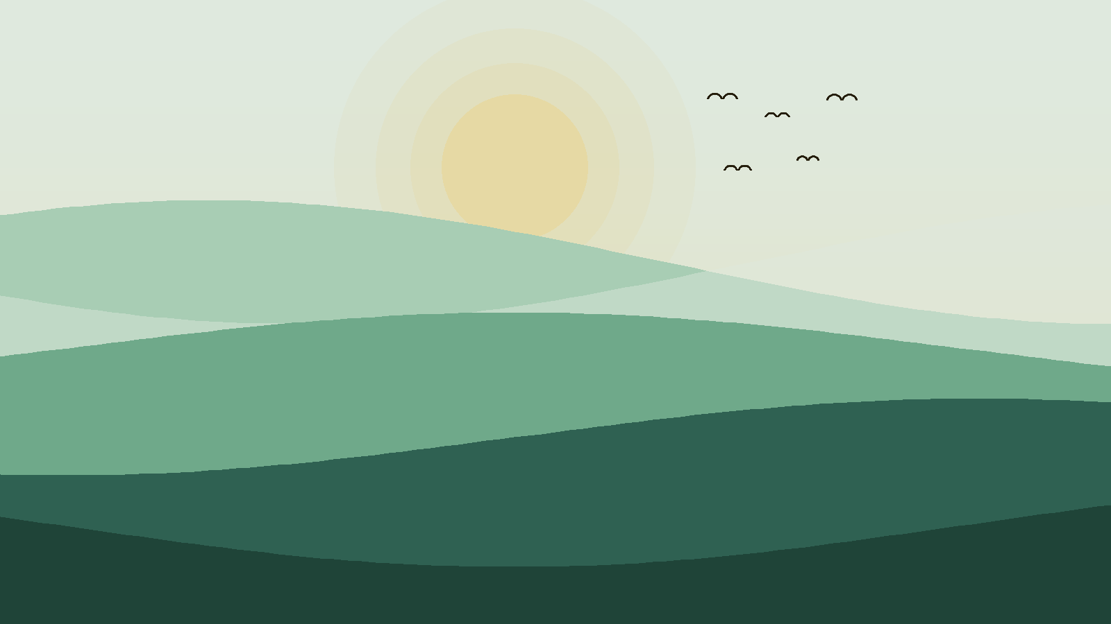 Illustrated landscape representing Botswana