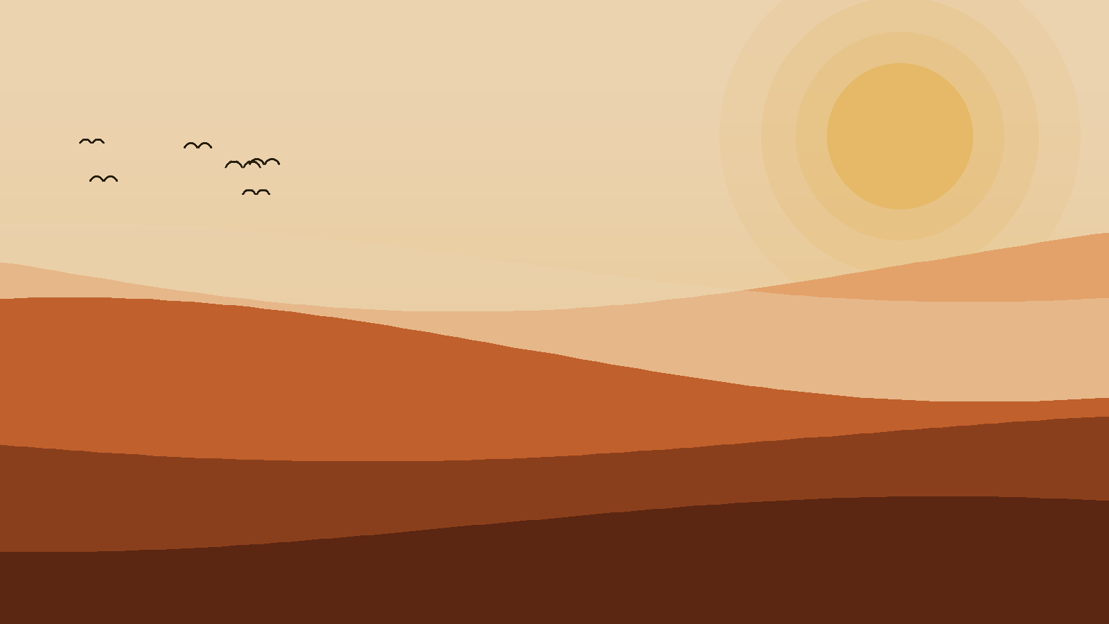Illustrated landscape representing Danakil Depression