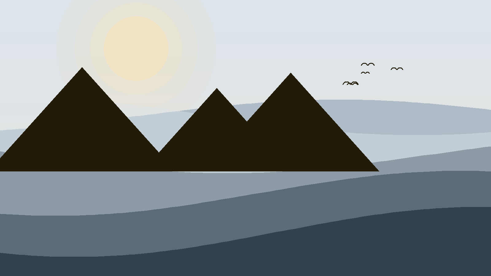 Illustrated landscape representing Fogo