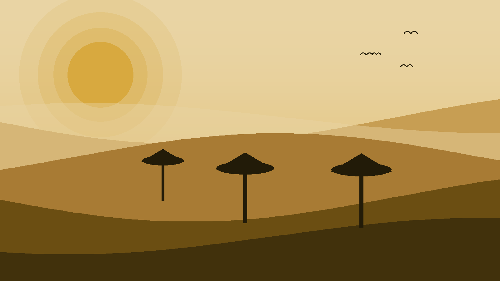 Illustrated landscape representing Kenya