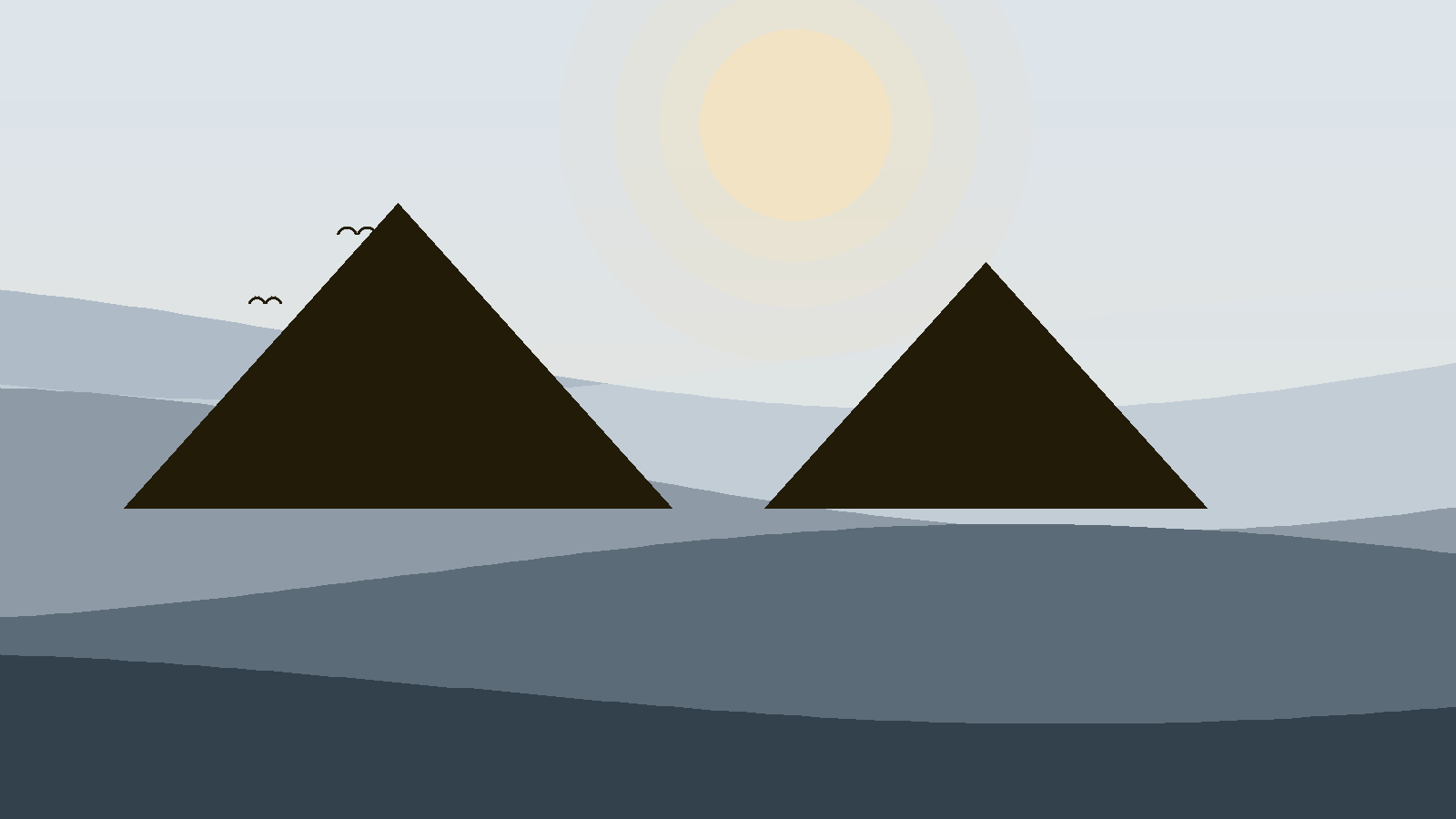 Illustrated landscape representing Lalibela