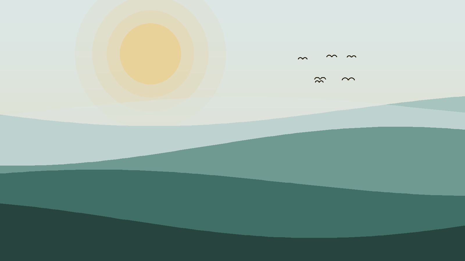 Illustrated landscape representing Lower Zambezi National Park