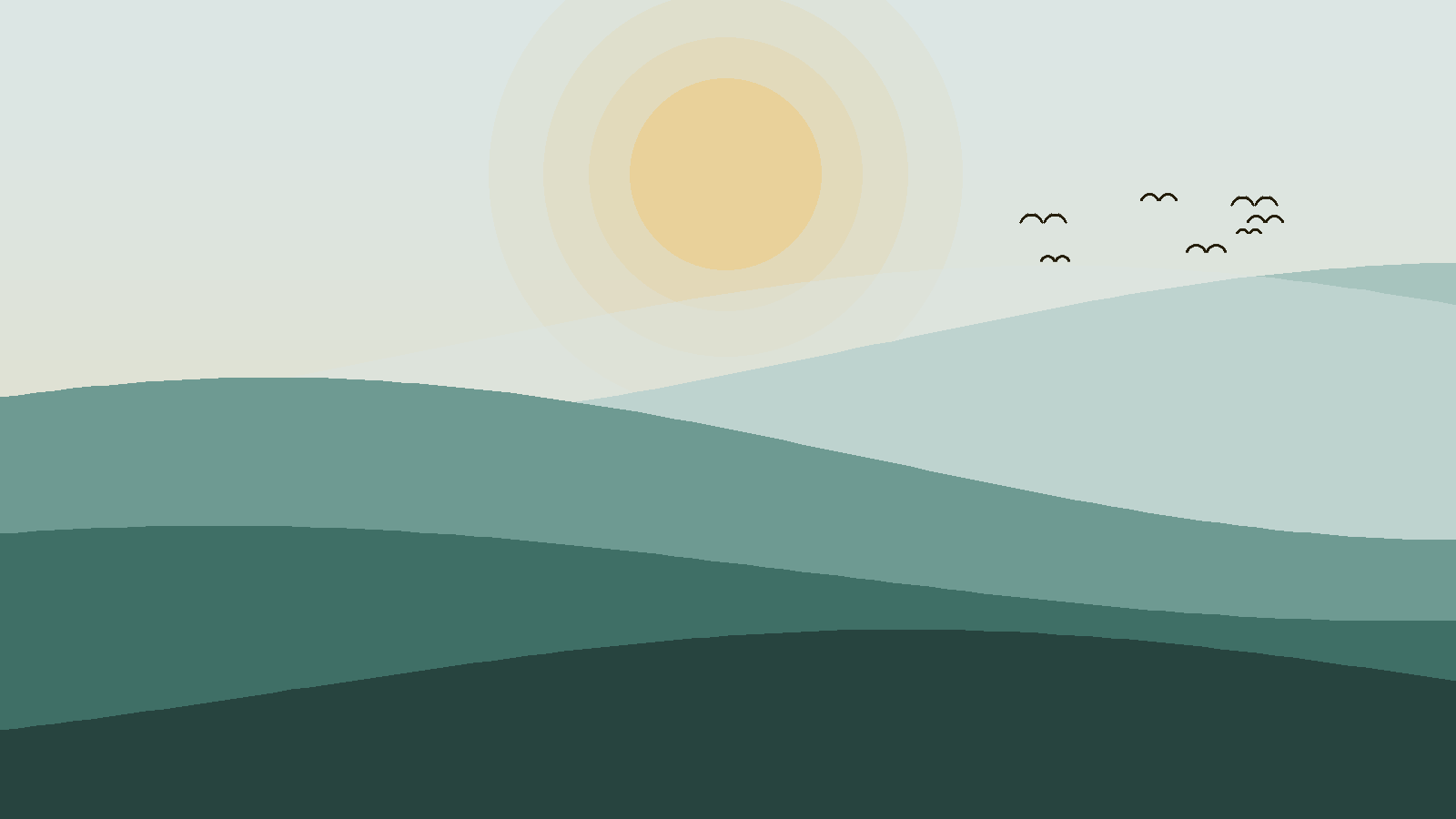 Illustrated landscape representing Nile cruise, Luxor to Aswan
