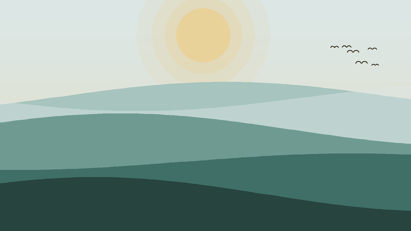 Illustrated landscape representing Nyerere National Park (Selous)