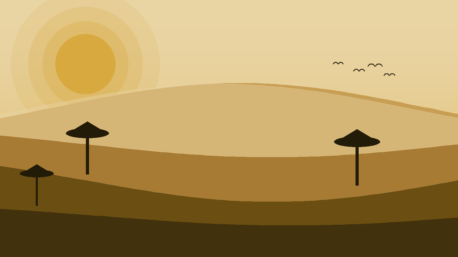 Illustrated landscape representing Serengeti Migration