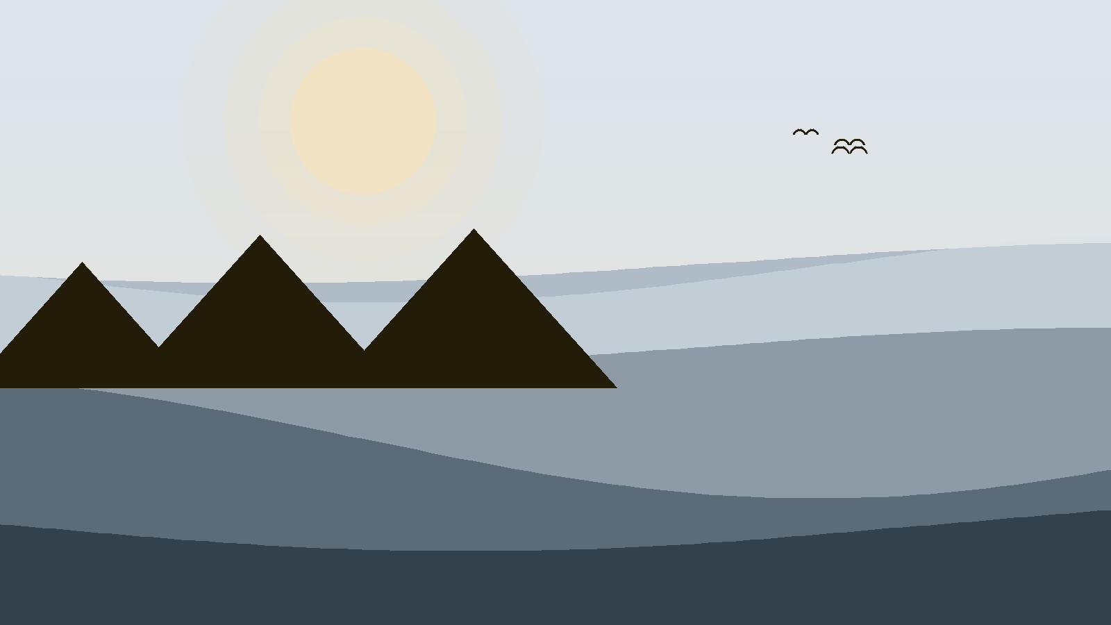 Illustrated landscape representing South Africa