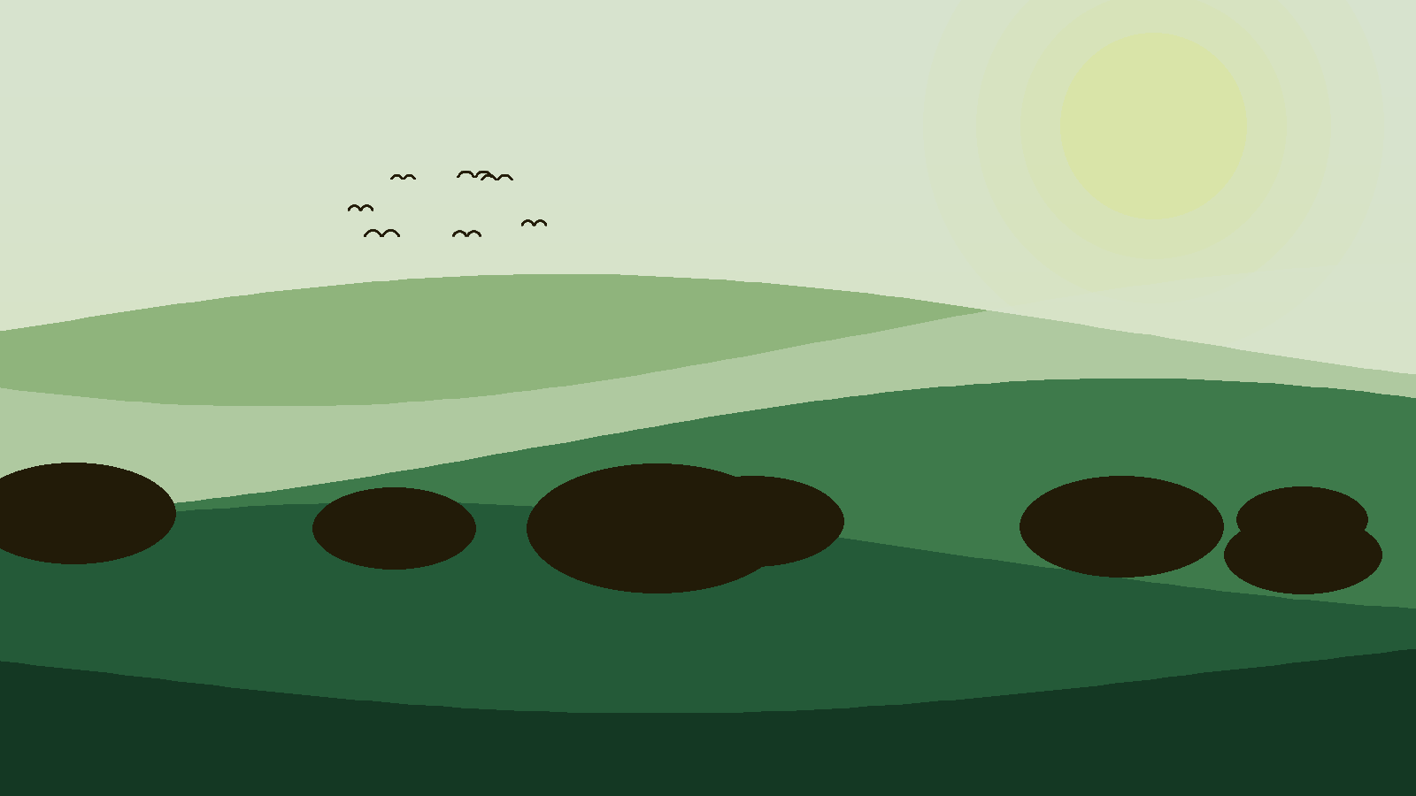Illustrated landscape representing Taï National Park