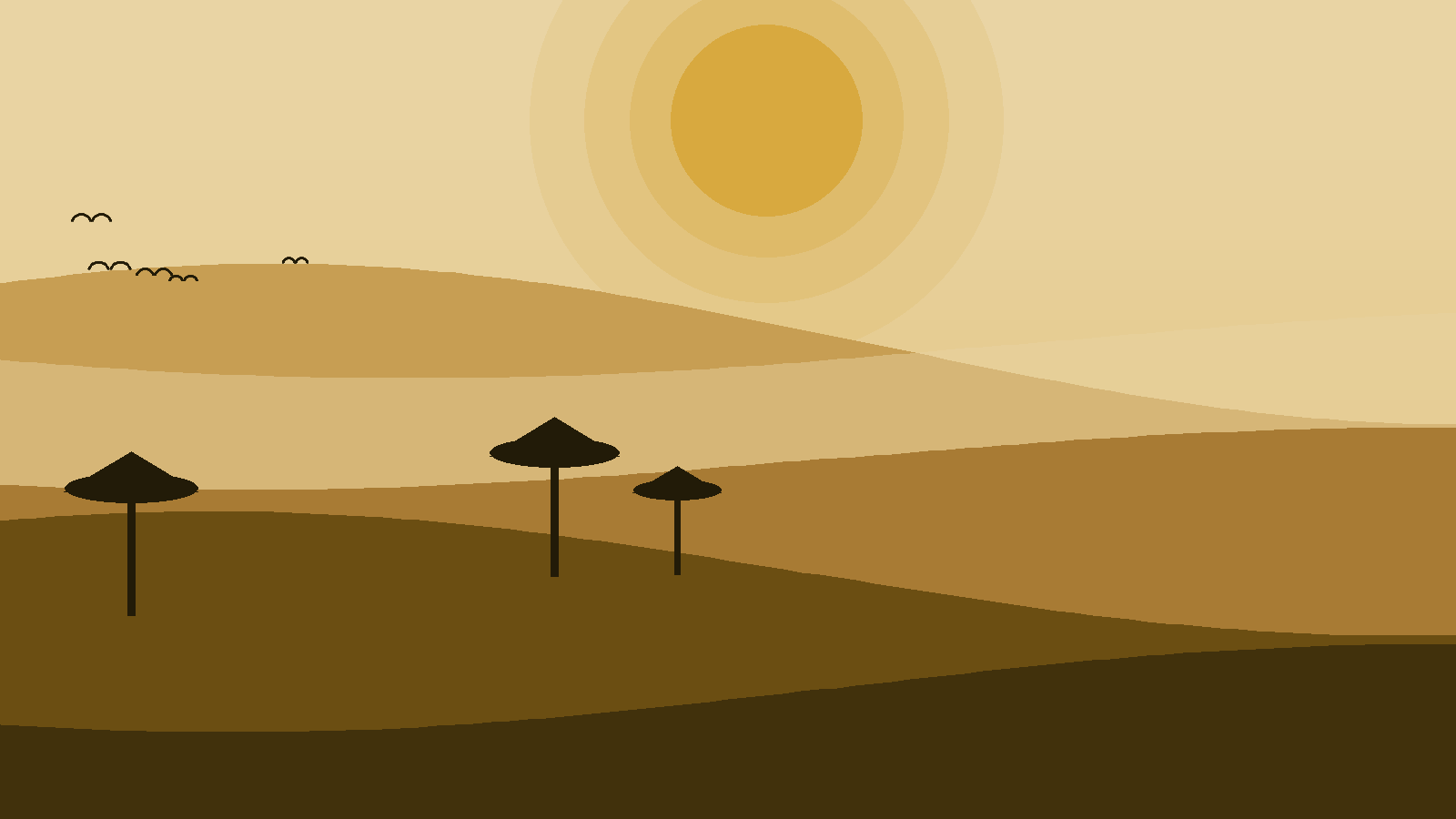 Illustrated landscape representing Tanzania Escape