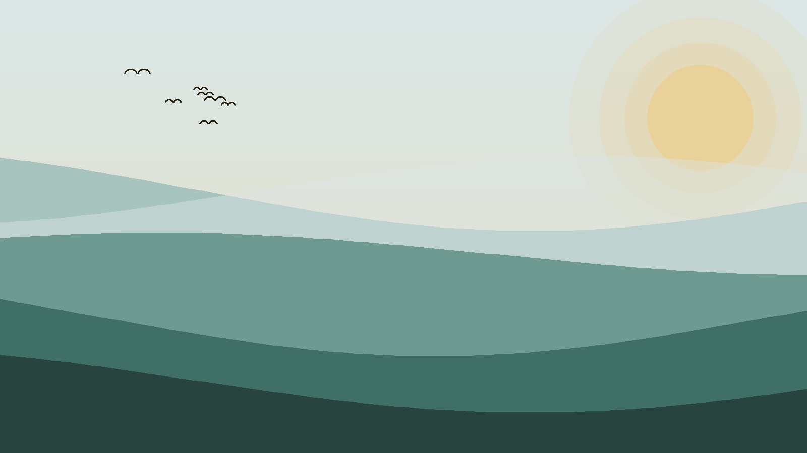 Illustrated landscape representing The Gambia