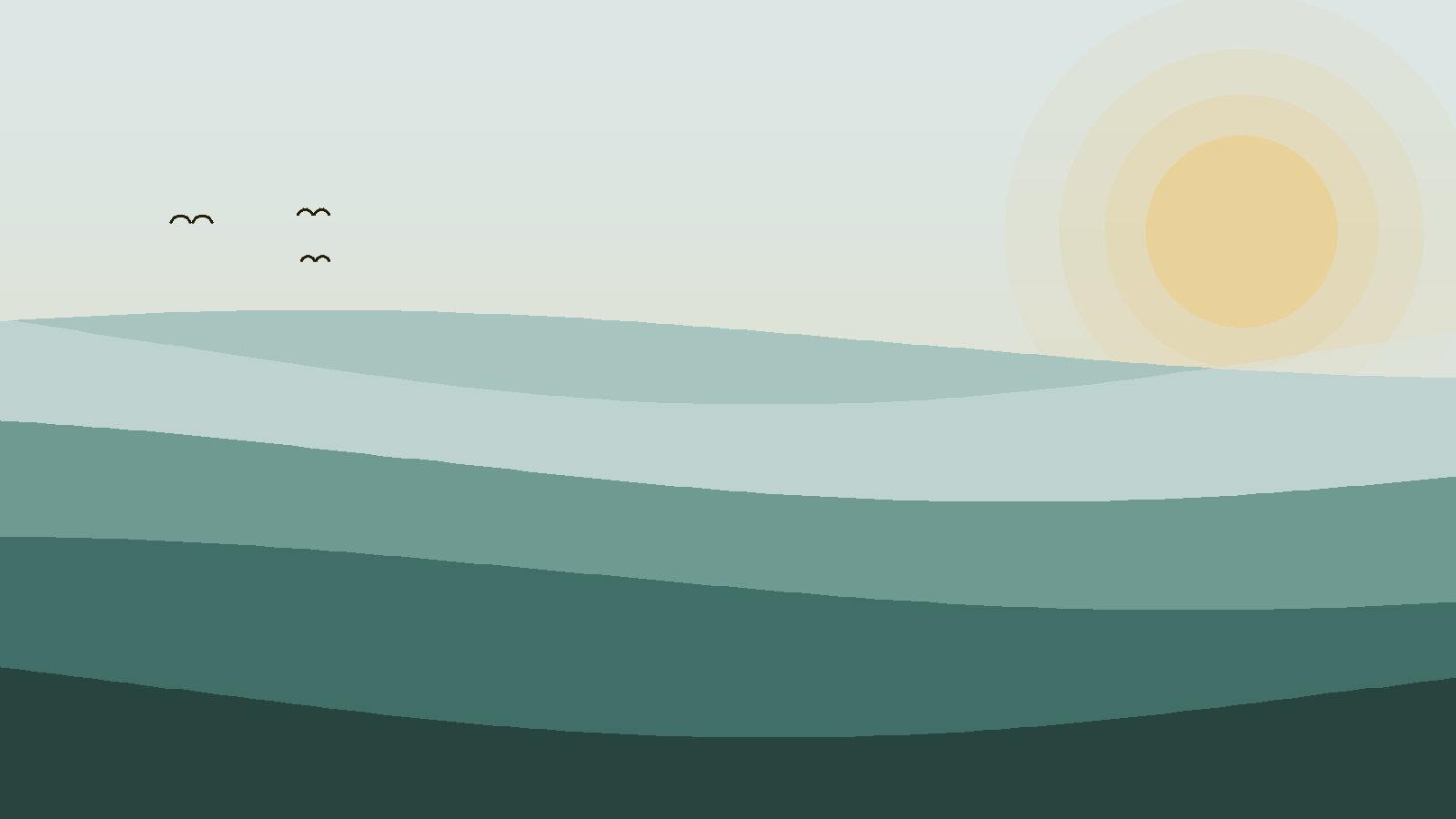 Illustrated landscape representing Victoria Falls (Zambia side)